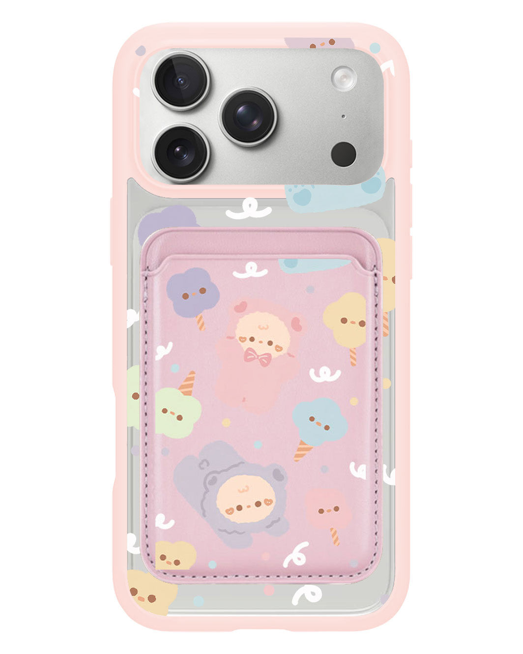 iPhone Magnetic Wallet Case - Cotton Teddy