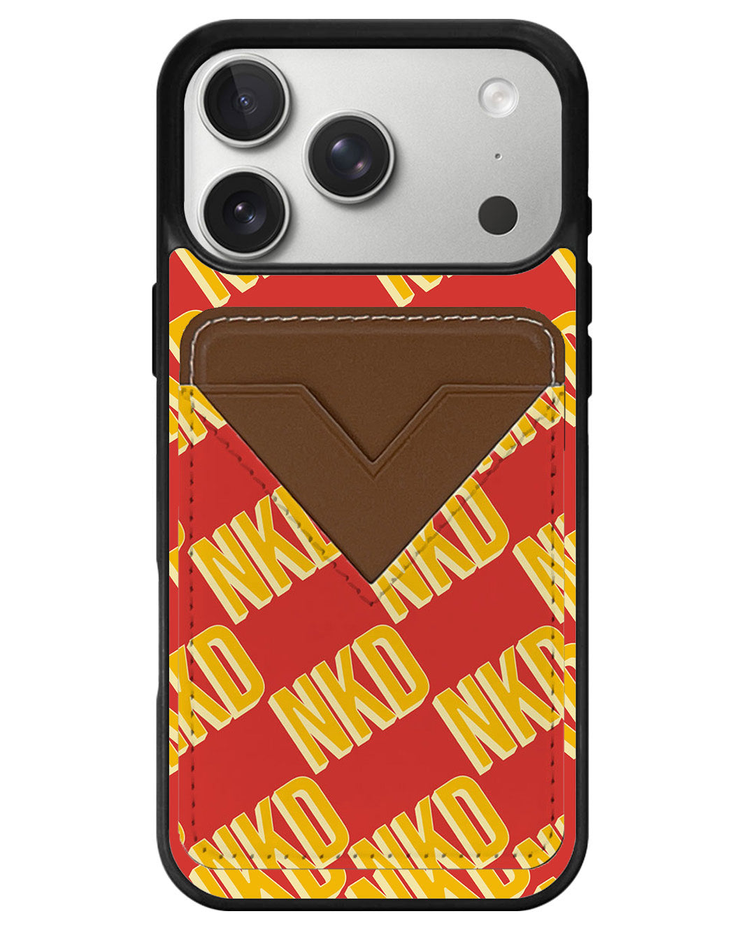 iPhone Avant Wallet Case - Diagonal Initial Monogram 1.0