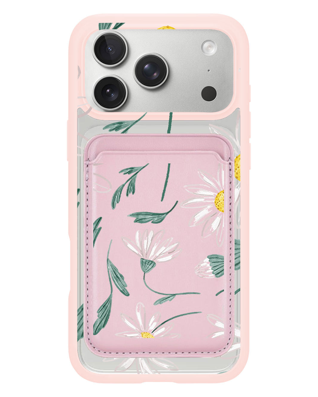 iPhone Magnetic Wallet Case - April Daisy