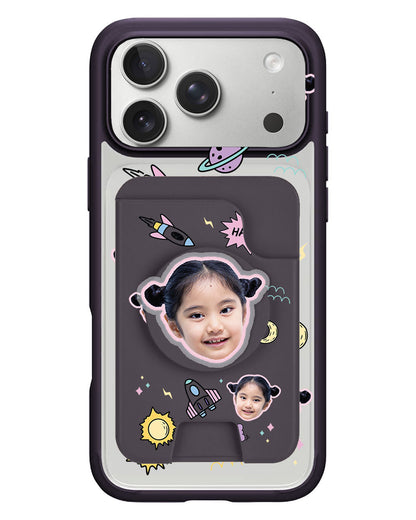 iPhone Magpop Wallet - Face Grid Space