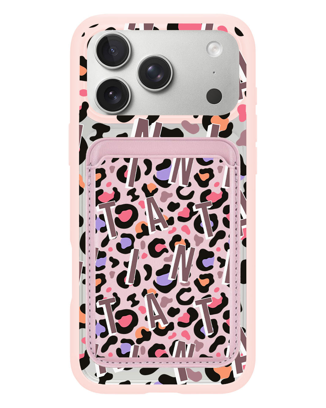 iPhone Magnetic Wallet Case - Leopard Monogram 5.0