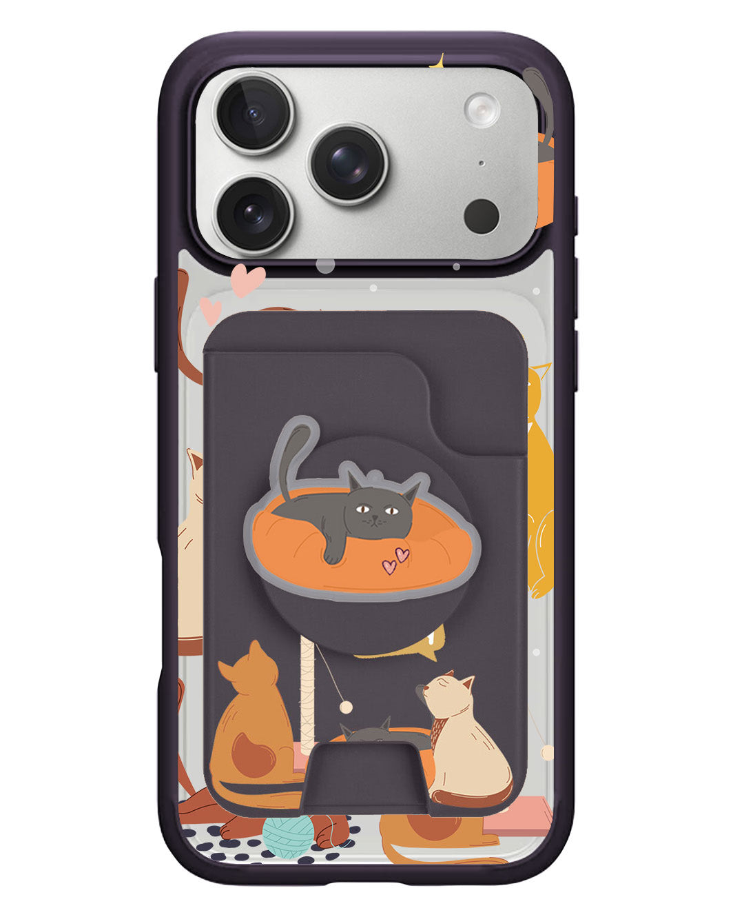 iPhone Magpop Wallet - Playful Cat