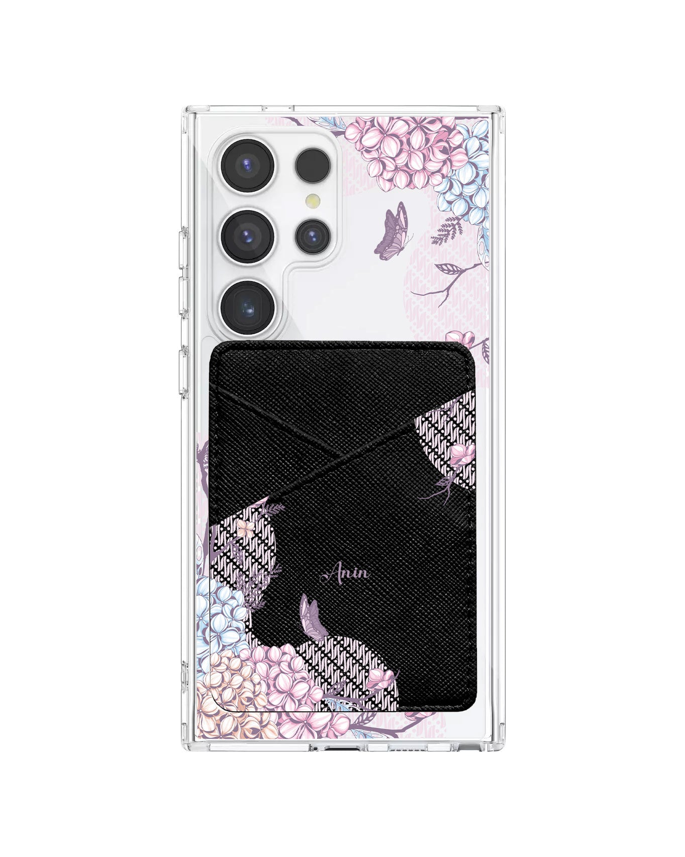 Android Phone Wallet Case - Batik Floral