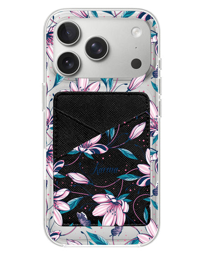 iPhone Phone Wallet Case - Pink Tulip