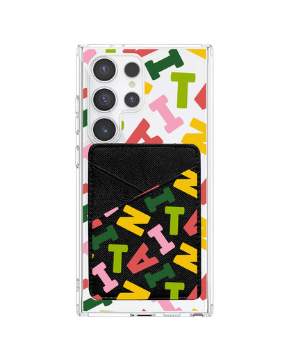 Android Phone Wallet Case - Scattered Monogram 3.0