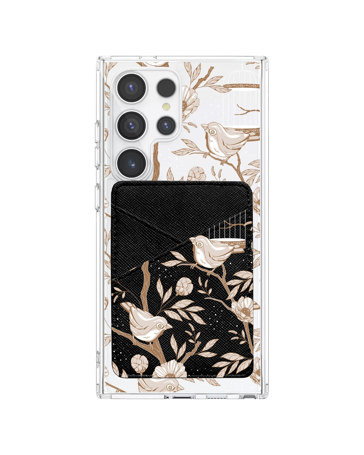 Android Phone Wallet Case - Lovebird Monochrome 3.0