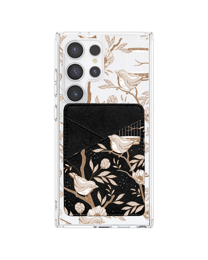 Android Phone Wallet Case - Lovebird Monochrome 3.0