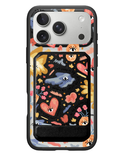 iPhone Magnetic Multifold Wallet - Abstract Lovers