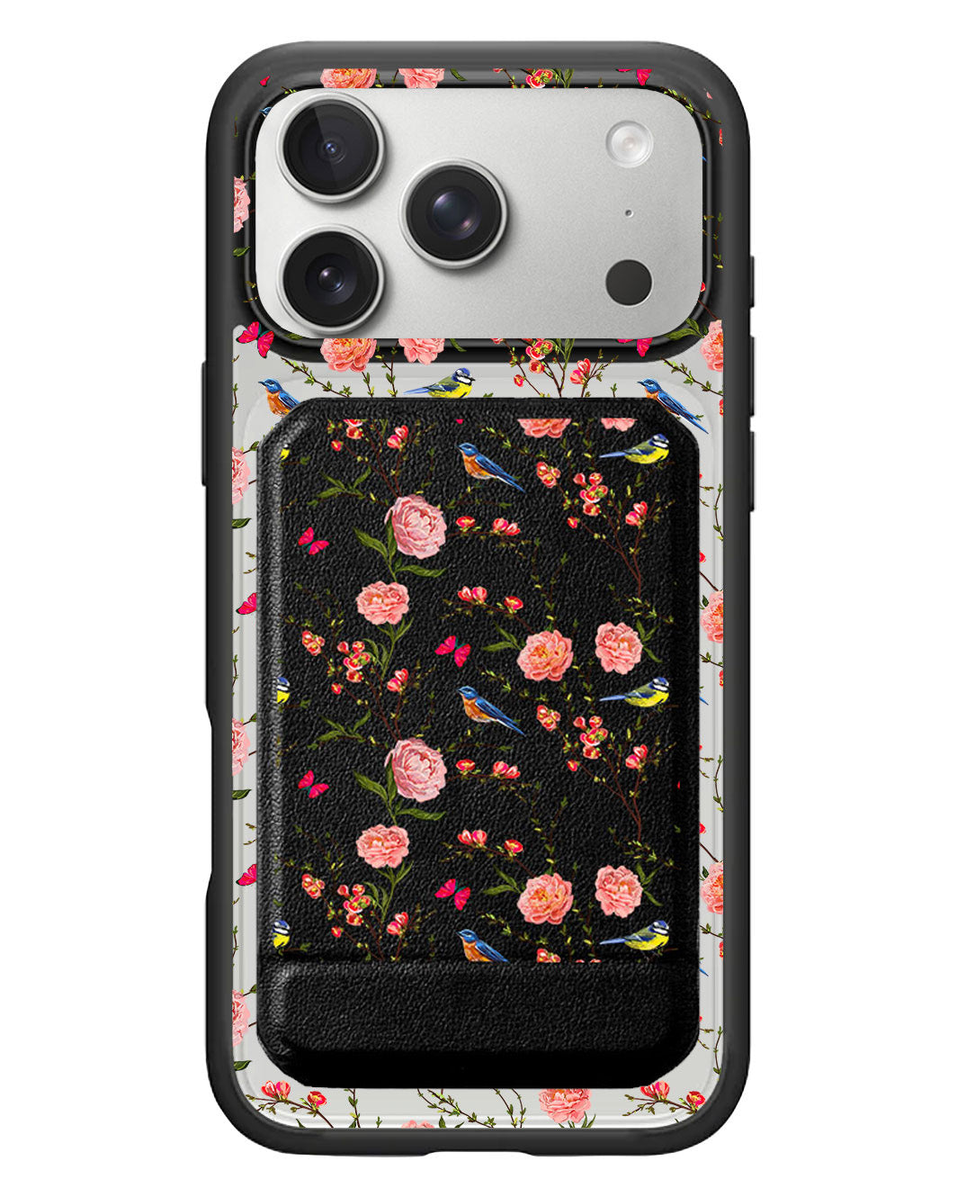 iPhone Magnetic Multifold Wallet - Flora Gardenia