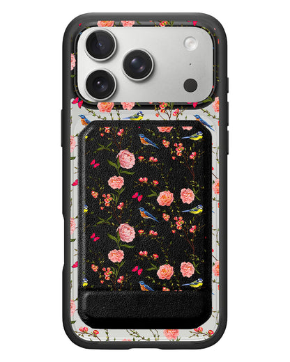 iPhone Magnetic Multifold Wallet - Flora Gardenia