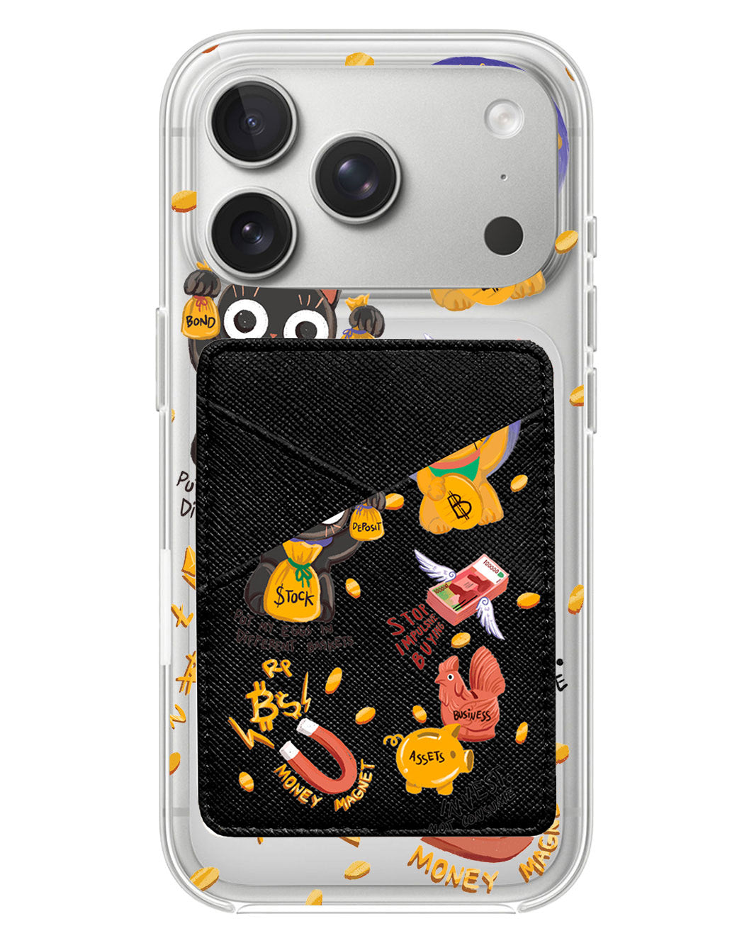 iPhone Phone Wallet Case - I Am MONEY MAGNET!!!!