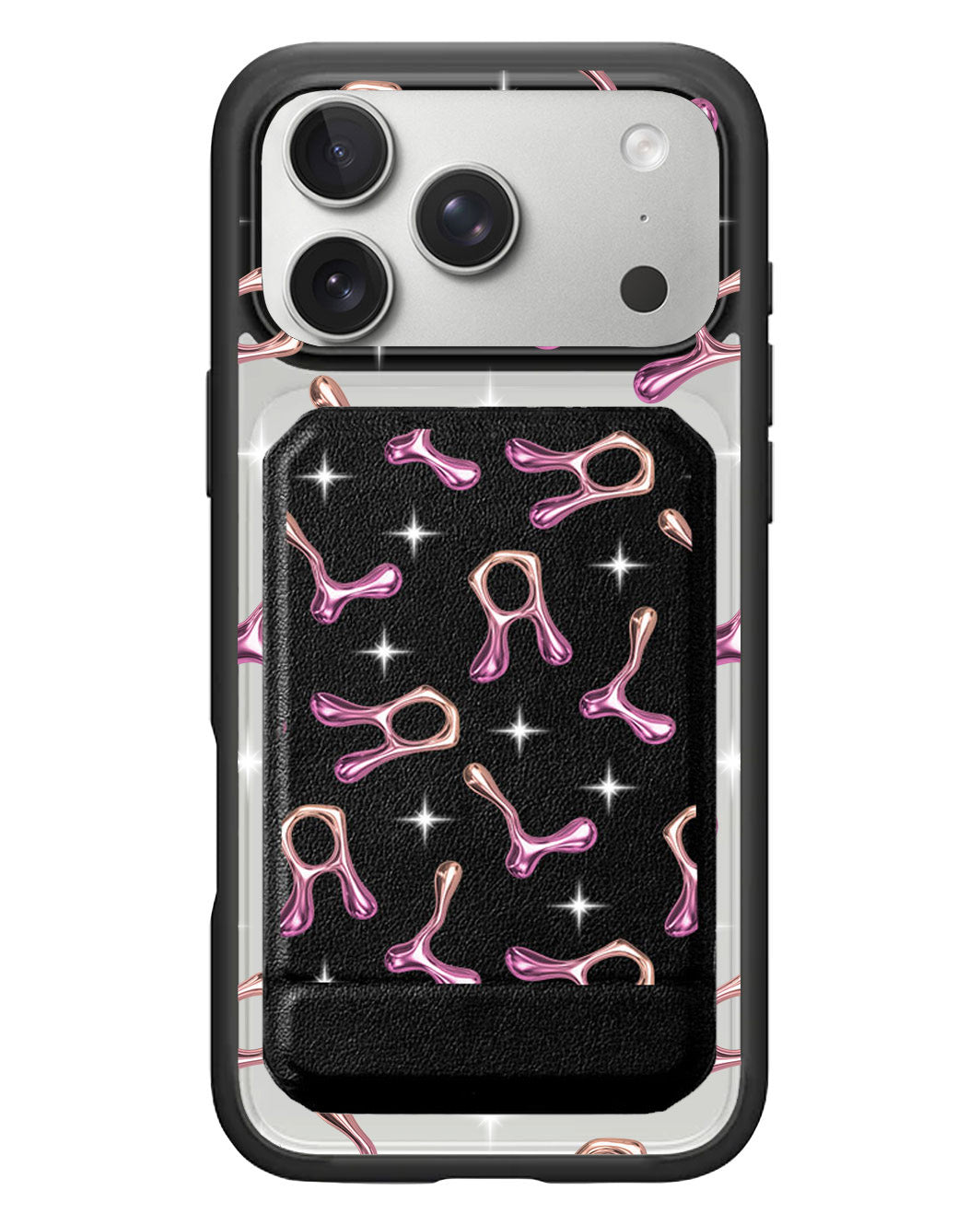 iPhone Magnetic Multifold Wallet - Chrome Monogram 3.0