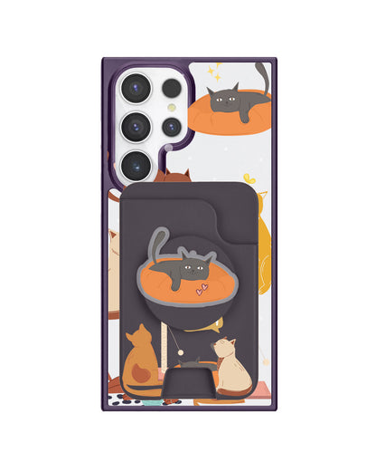 Android Magpop Wallet - Playful Cat