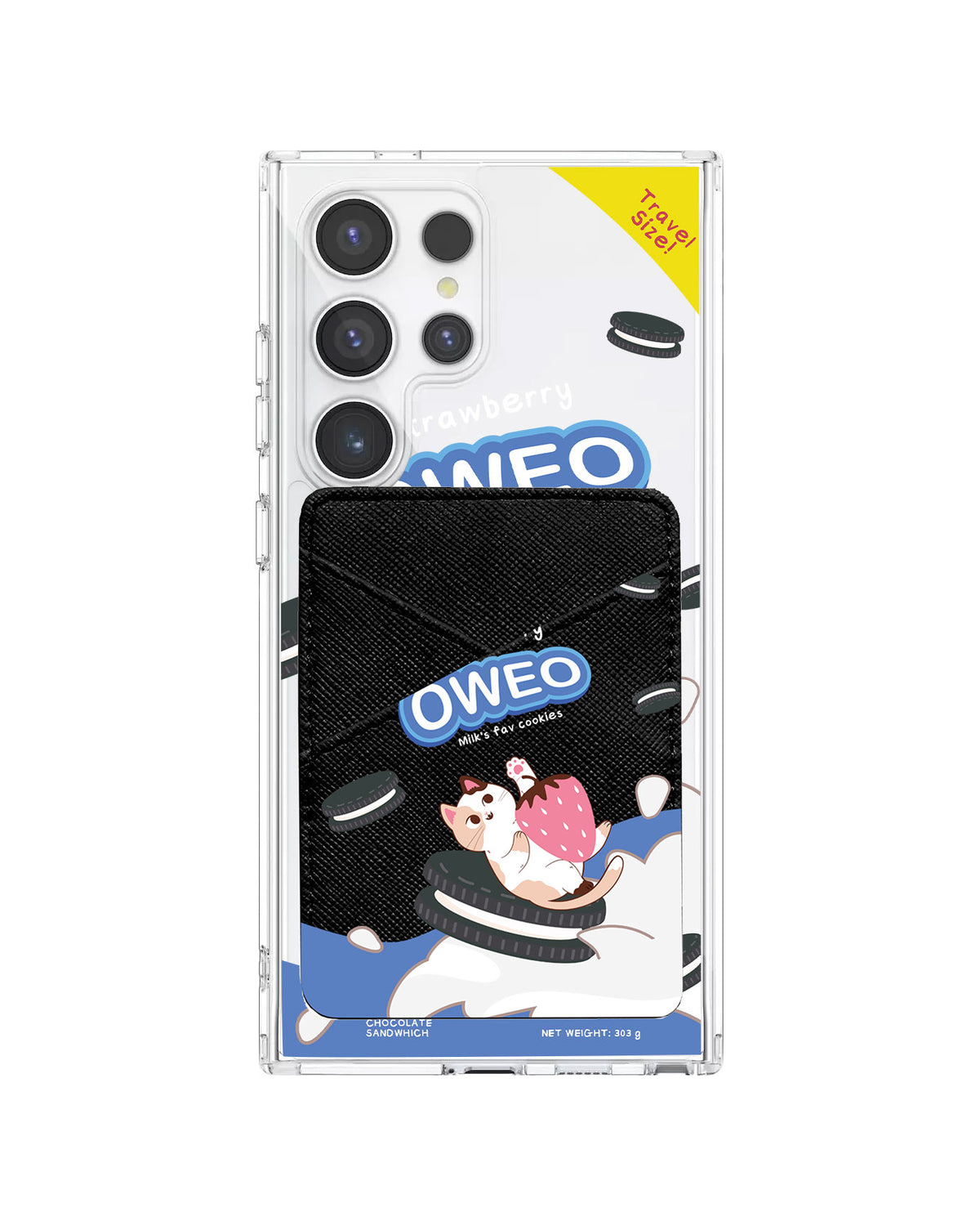Android Phone Wallet Case - Oweo Cat