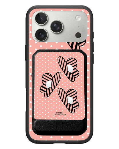 iPhone Magnetic Multifold Wallet - Pink Honey