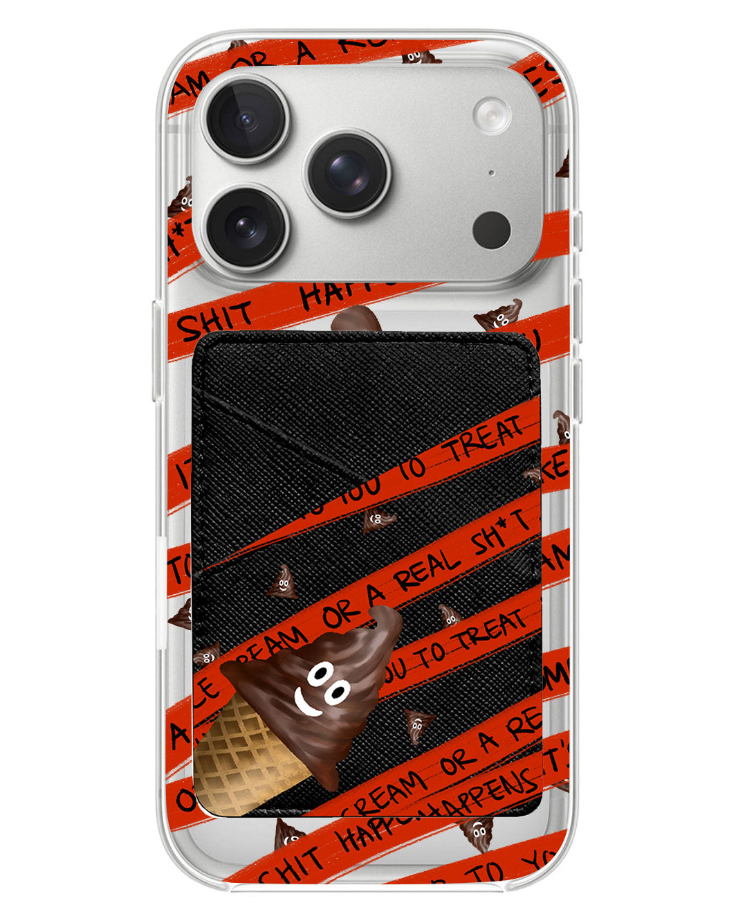 iPhone Phone Wallet Case - Oh..Shit Happens