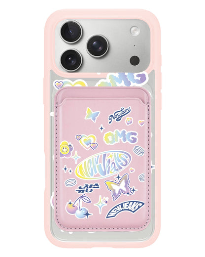 iPhone Magnetic Wallet Case - New Jeans OMG 1.0