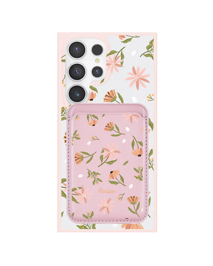 Android Magnetic Wallet Case - Cosmos Flower