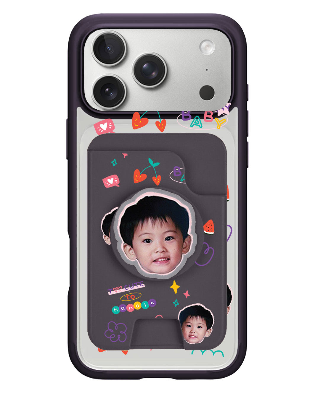 iPhone Magpop Wallet - Face Grid