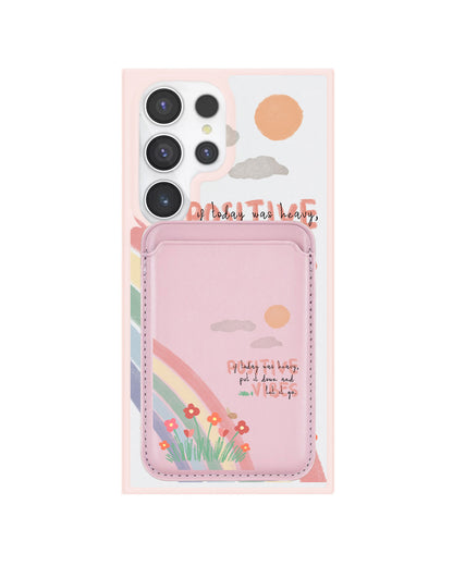 Android Magnetic Wallet Case - Positive Vibes