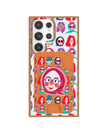 Android Magpop Wallet - Cute Sweety Faces