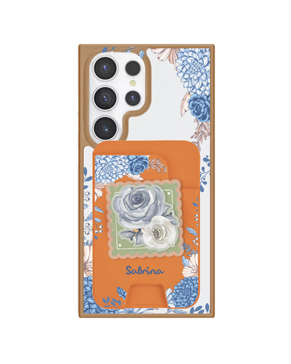 Android Magpop Wallet - Blue Florals