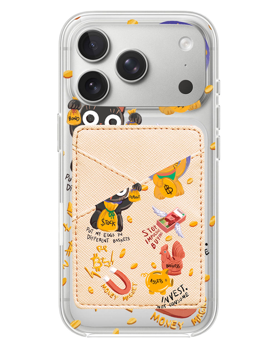 iPhone Phone Wallet Case - I Am MONEY MAGNET!!!!