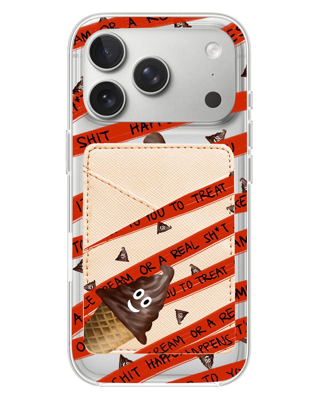 iPhone Phone Wallet Case - Oh..Shit Happens