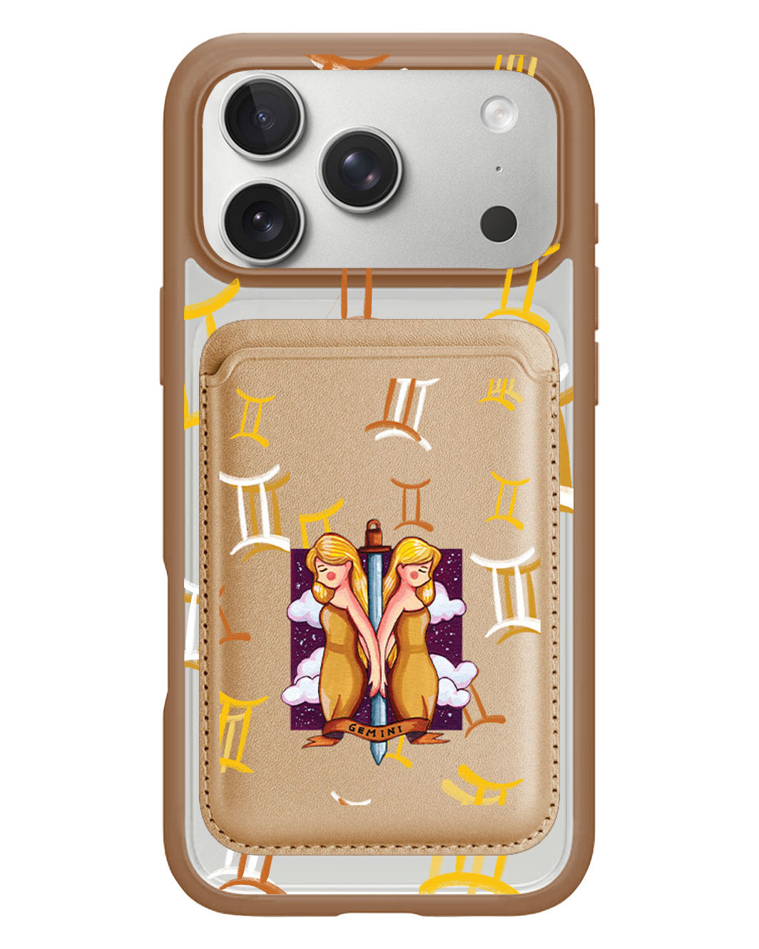 iPhone Magnetic Wallet Case - Gemini