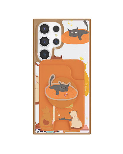 Android Magpop Wallet - Playful Cat