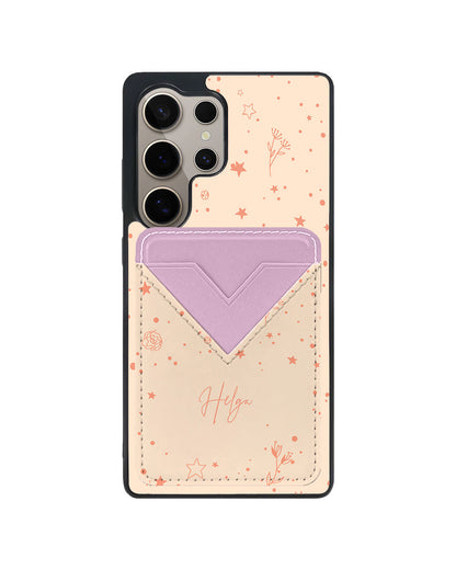 Android Avant Wallet Case - Coral Constellation