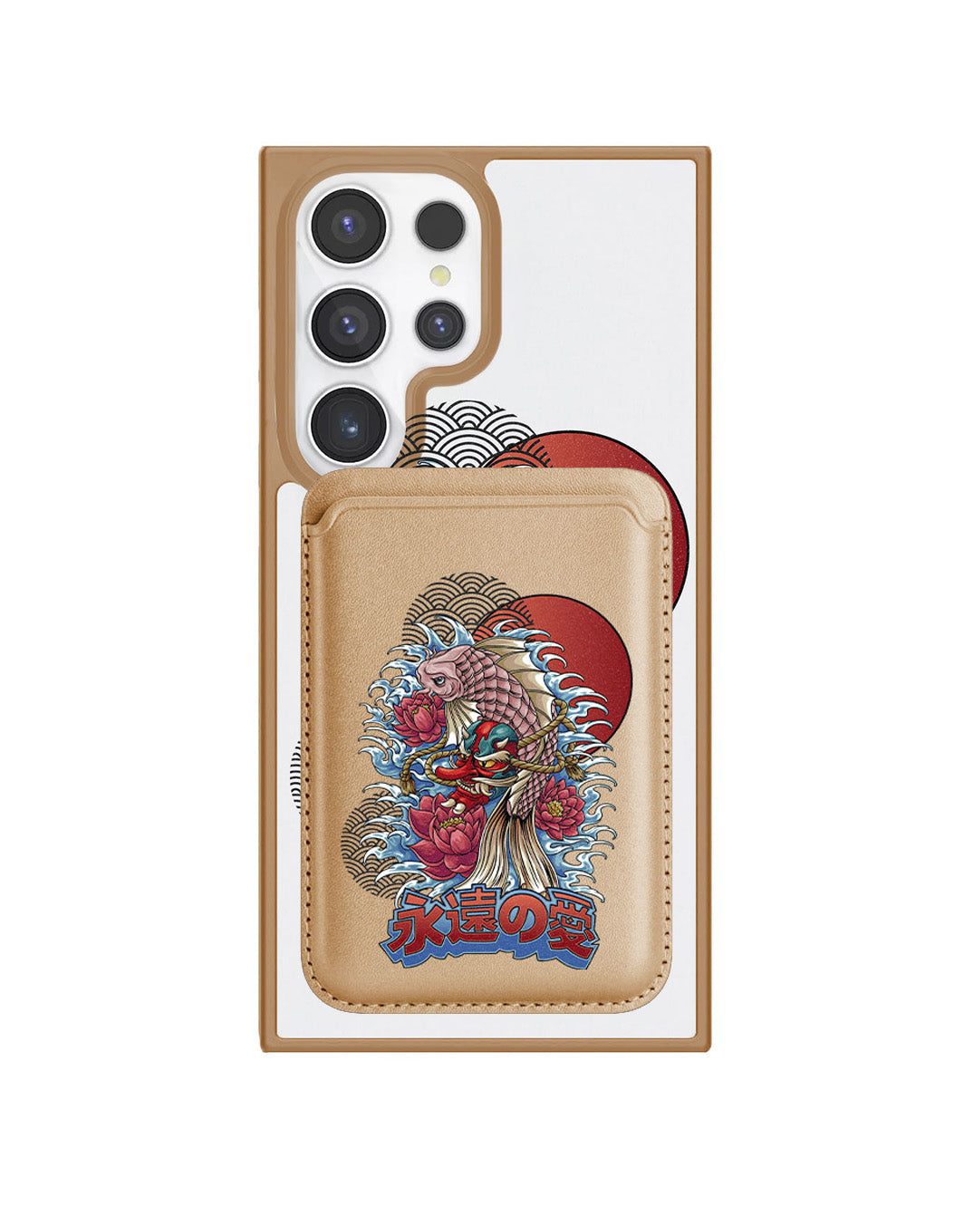 Android Magnetic Wallet Case - Oni Koi