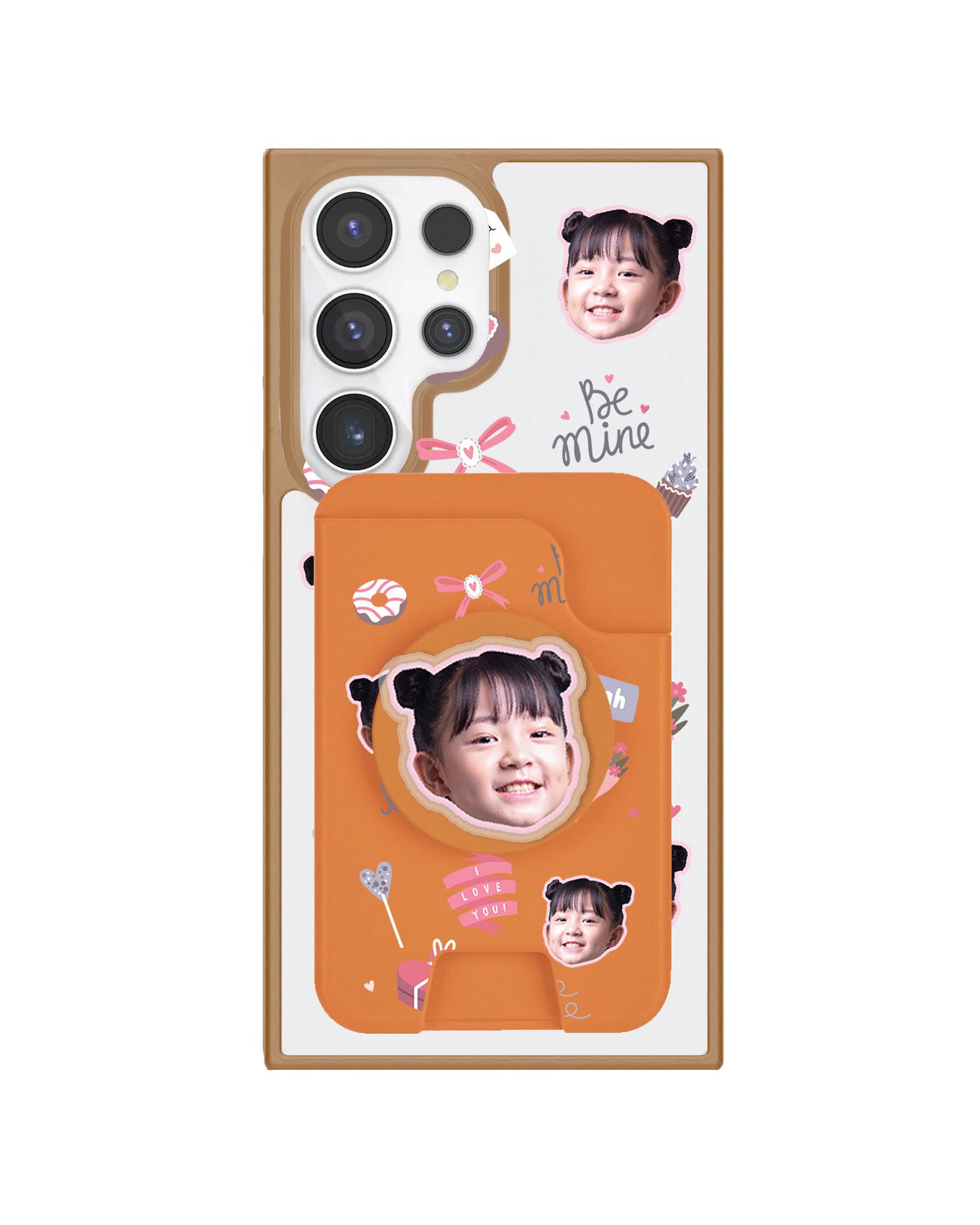 Android Magpop Wallet - Face Grid Lovely