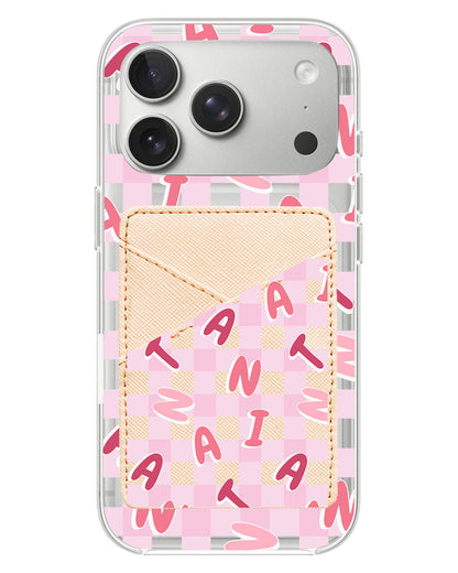 iPhone Phone Wallet Case - Checkered Monogram 1.0