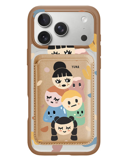 iPhone Magnetic Wallet Case - Doodle 1