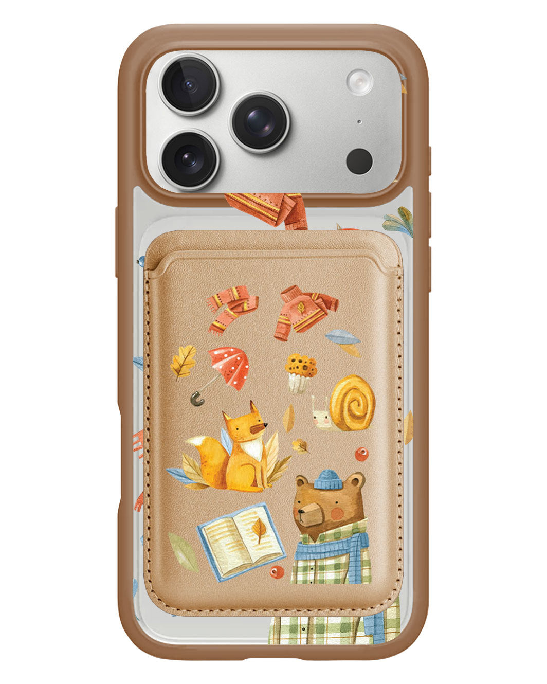 iPhone Magnetic Wallet Case - Bear & Fox