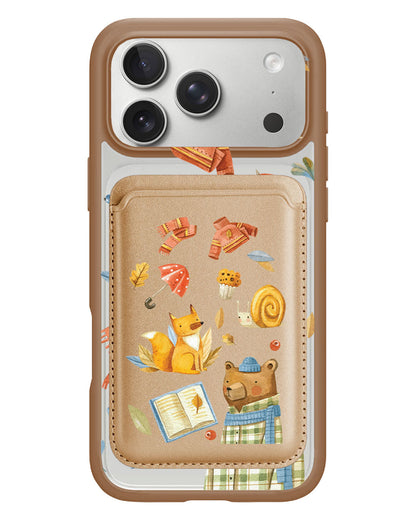 iPhone Magnetic Wallet Case - Bear & Fox
