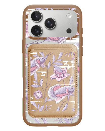 iPhone Magnetic Wallet Case - Fish & Floral 1.0
