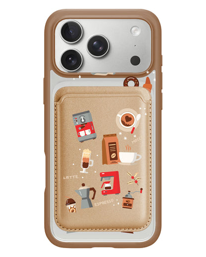 iPhone Magnetic Wallet Case - Barista