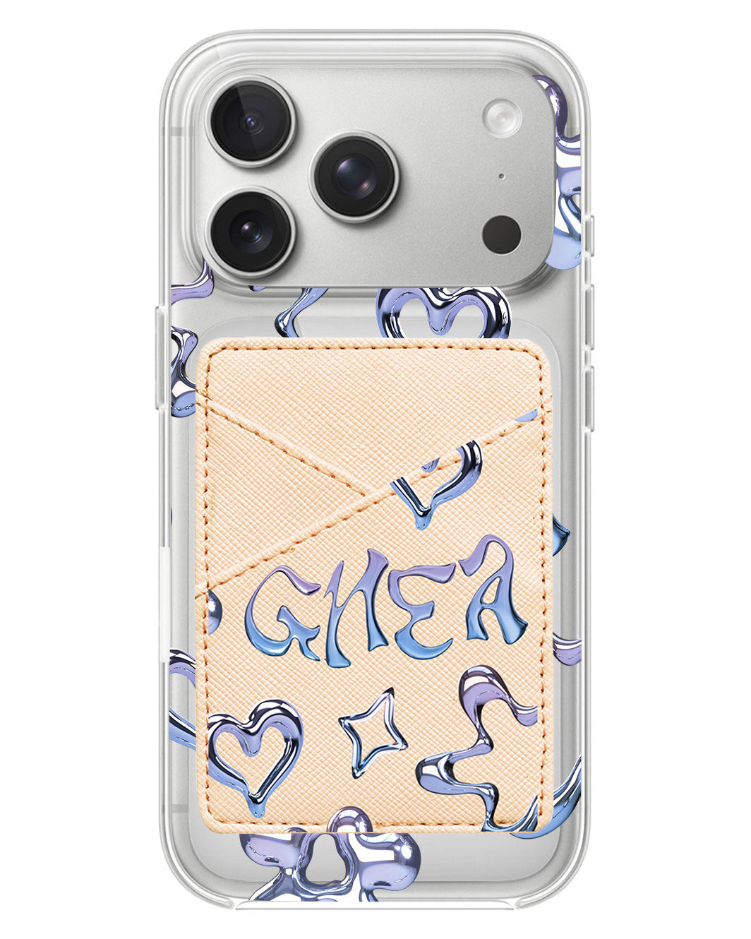 iPhone Phone Wallet Case - Chrome Monogram 1.0