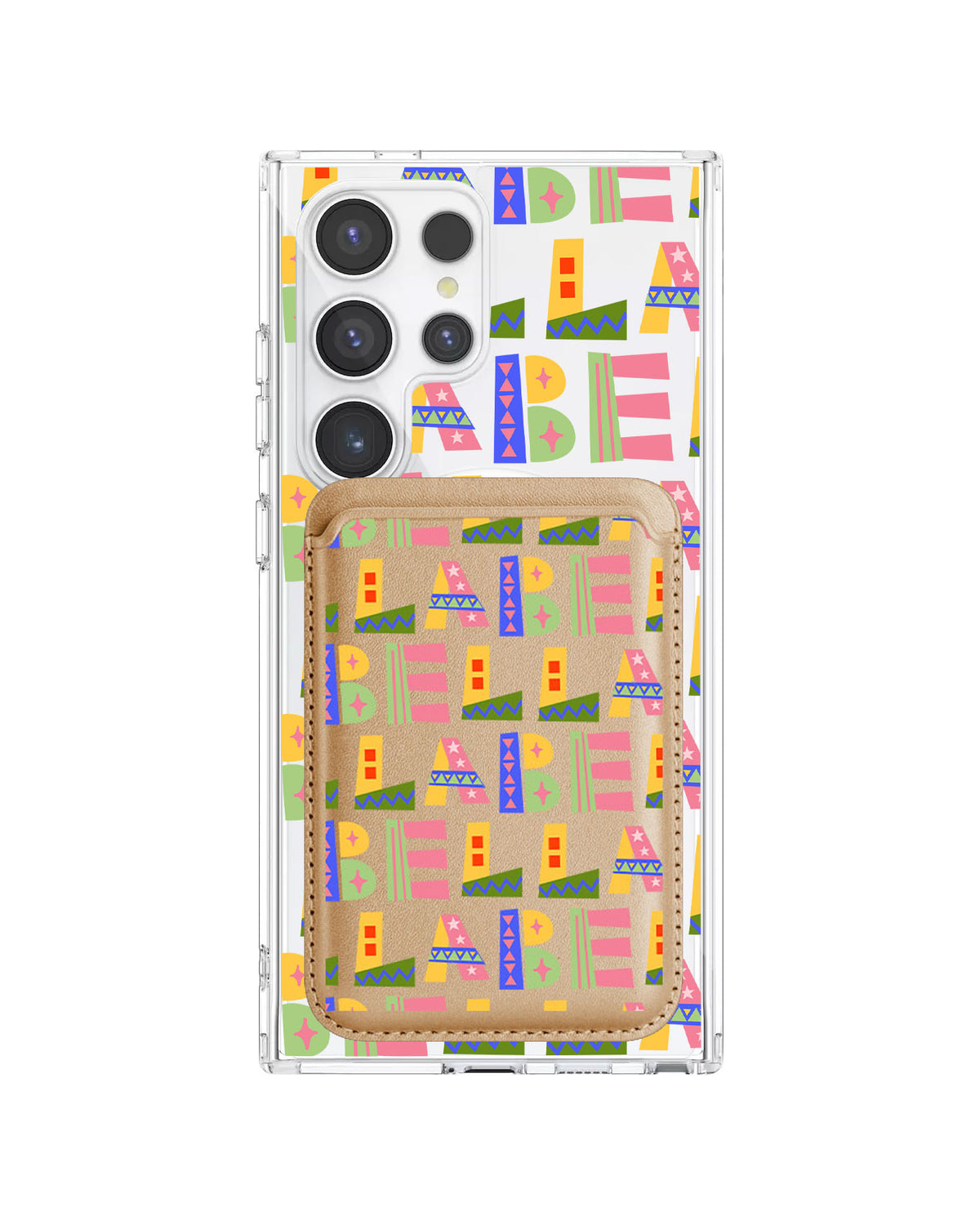 Android Magnetic Wallet Case - Playful Monogram 5.0
