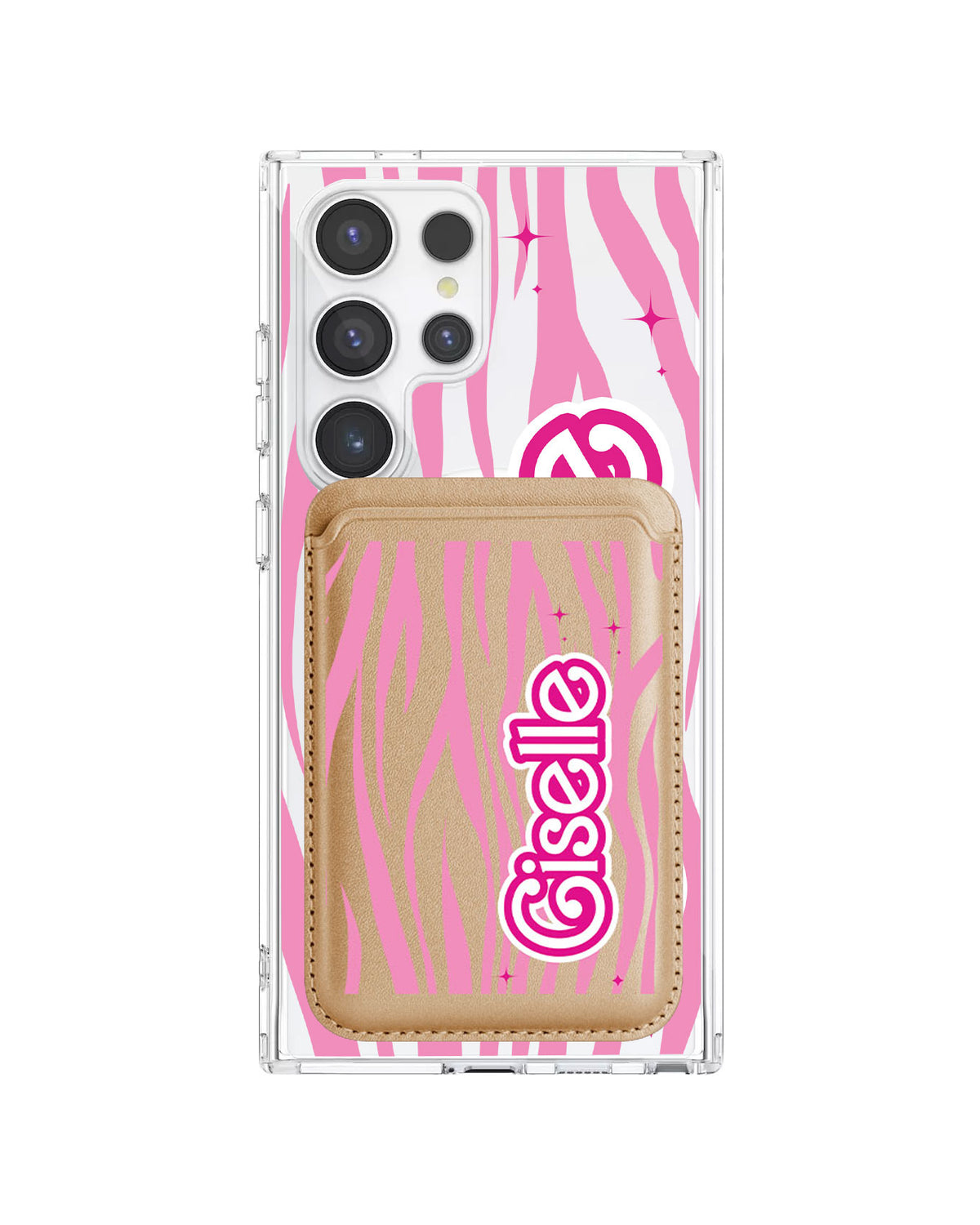 Android Magnetic Wallet Case - Barbie Zebra Pattern