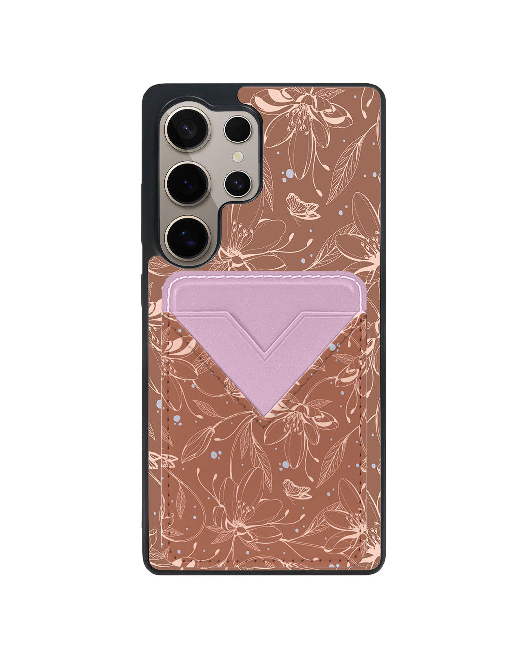 Android Avant Wallet Case - Sketchy Flower&Butterfly 1.0