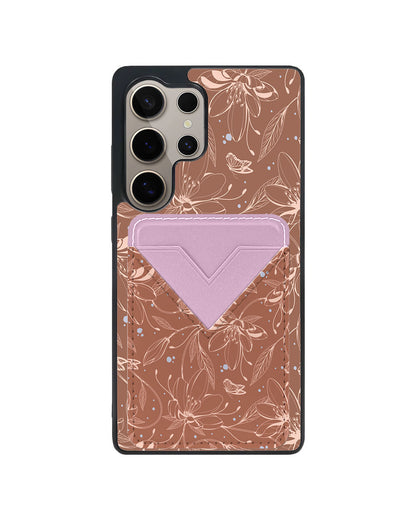 Android Avant Wallet Case - Sketchy Flower&Butterfly 1.0