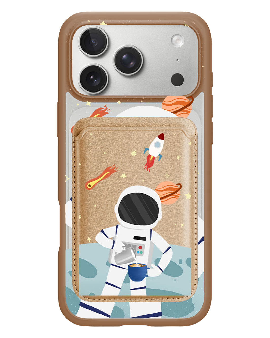 iPhone Magnetic Wallet Case - Baristronauts