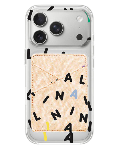 iPhone Phone Wallet Case - Monogram 2.0 Hitam