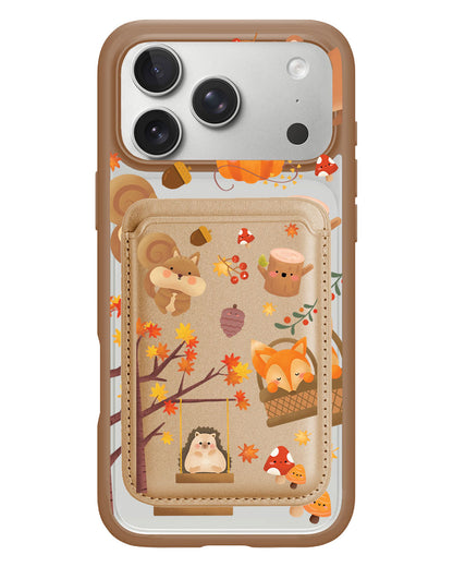 iPhone Magnetic Wallet Case - Autumn