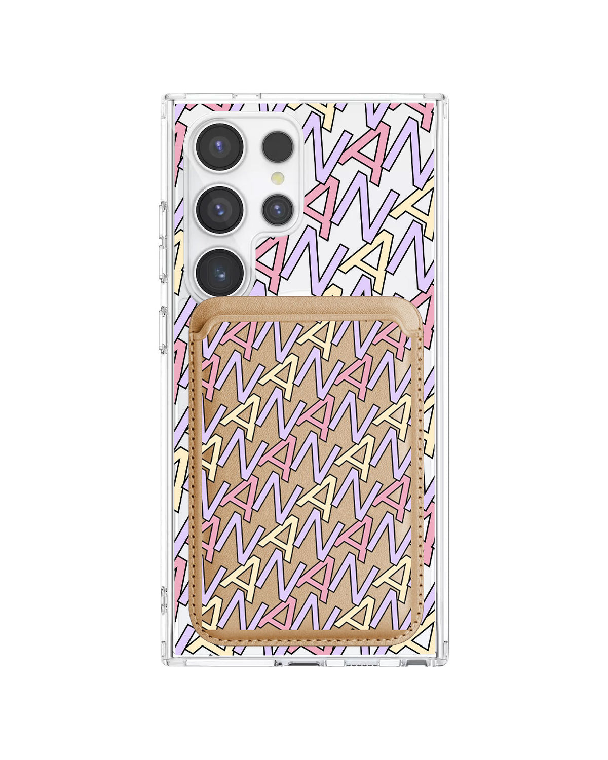 Android Magnetic Wallet Case - Initial Monogram 5.0