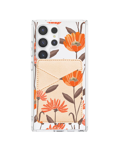 Android Phone Wallet Case - November Marigold