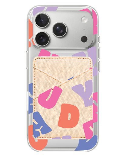 iPhone Phone Wallet Case - Chubby Monogram